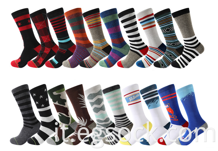 Striped Mid Compression Sport Socks